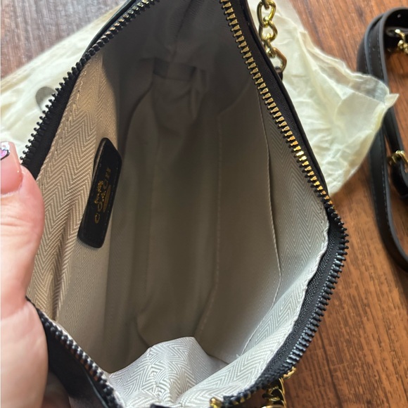 Black monogram bag with gold hardware - Picture 7 of 9